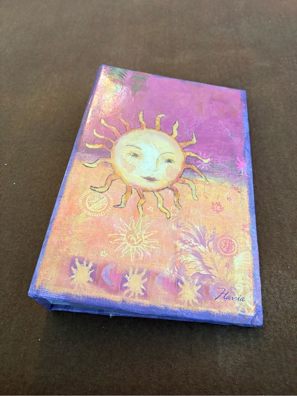Avia Golden Sun Canvas Art - Purple and Gold Accents photo album